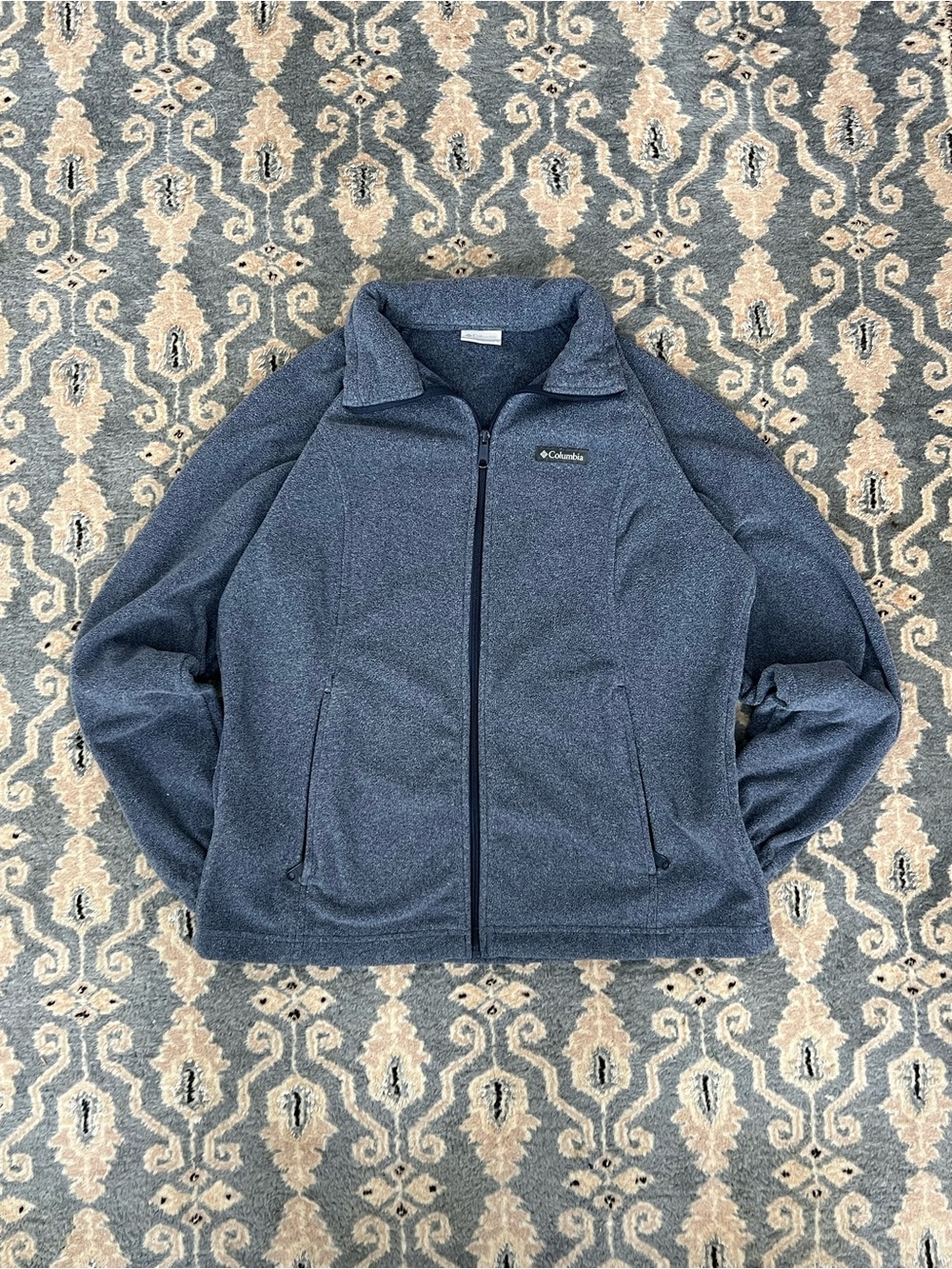 Columbia Women's Heather Navy Full-Zip Performance Jacket